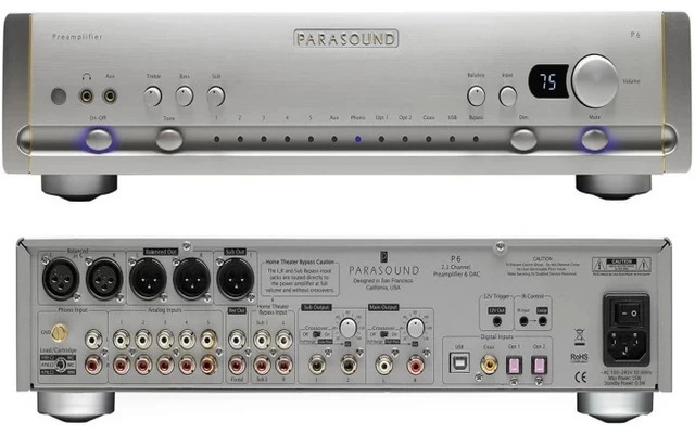 Parasound P6 DAC / előerősítő